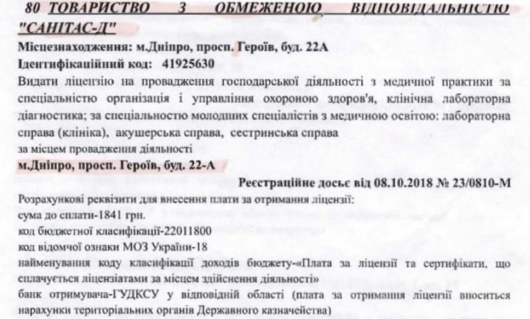 Ліцензії